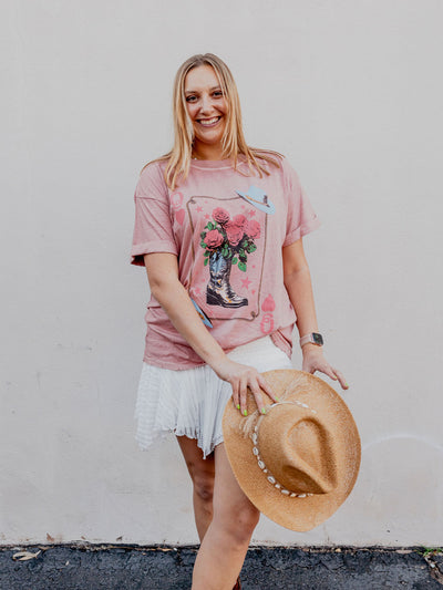 Western Card Graphic Tee by Girl Dangerous