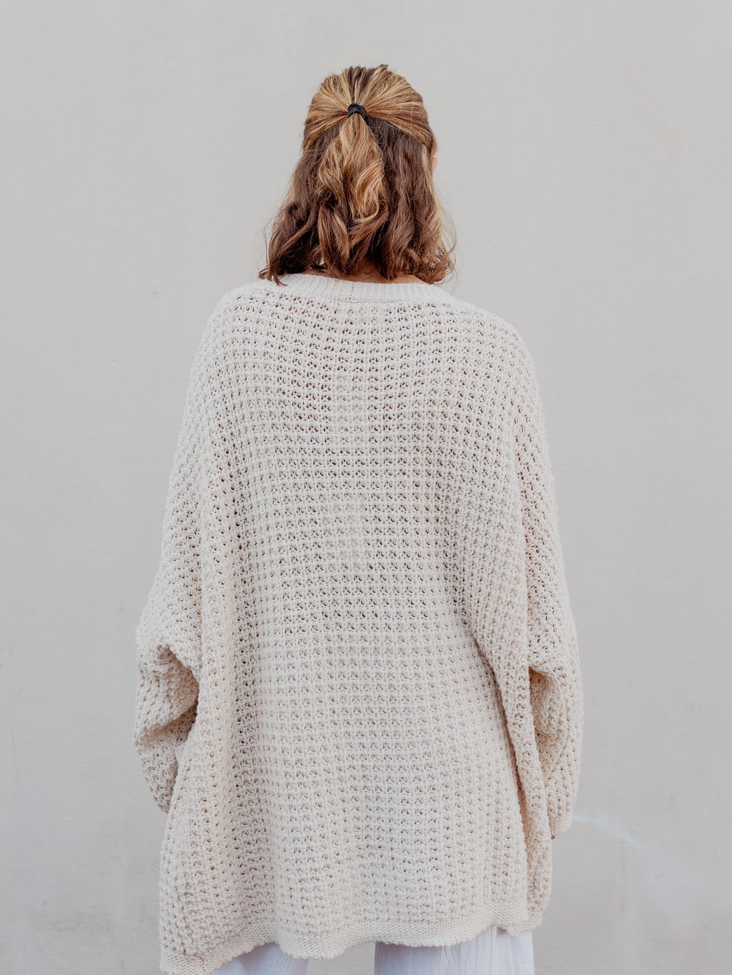 Oversized Cable Knit Cardigan by 75