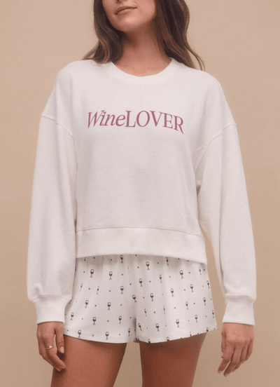 WINE LOVER LONG SLEEVE TOP by Z Supply