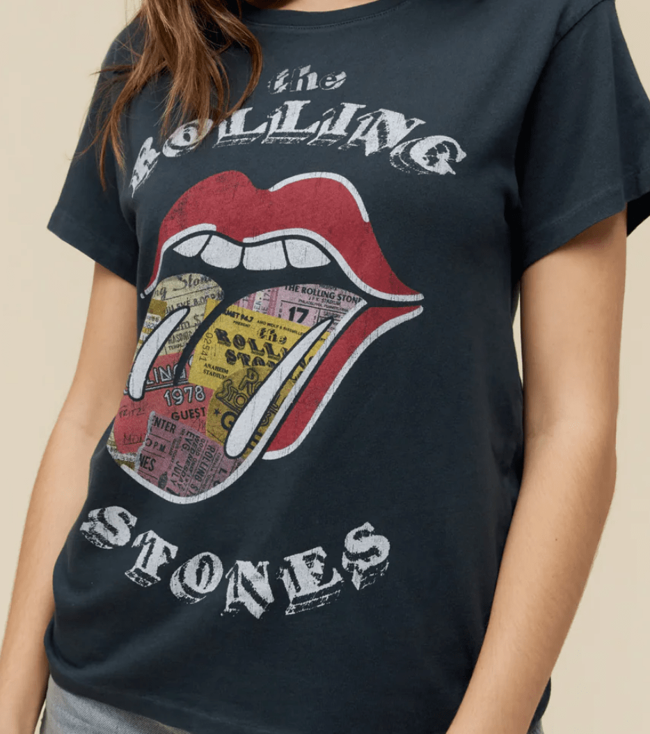 Rolling Stones Ticket Fill Tonque Tour Tee by Daydreamer
