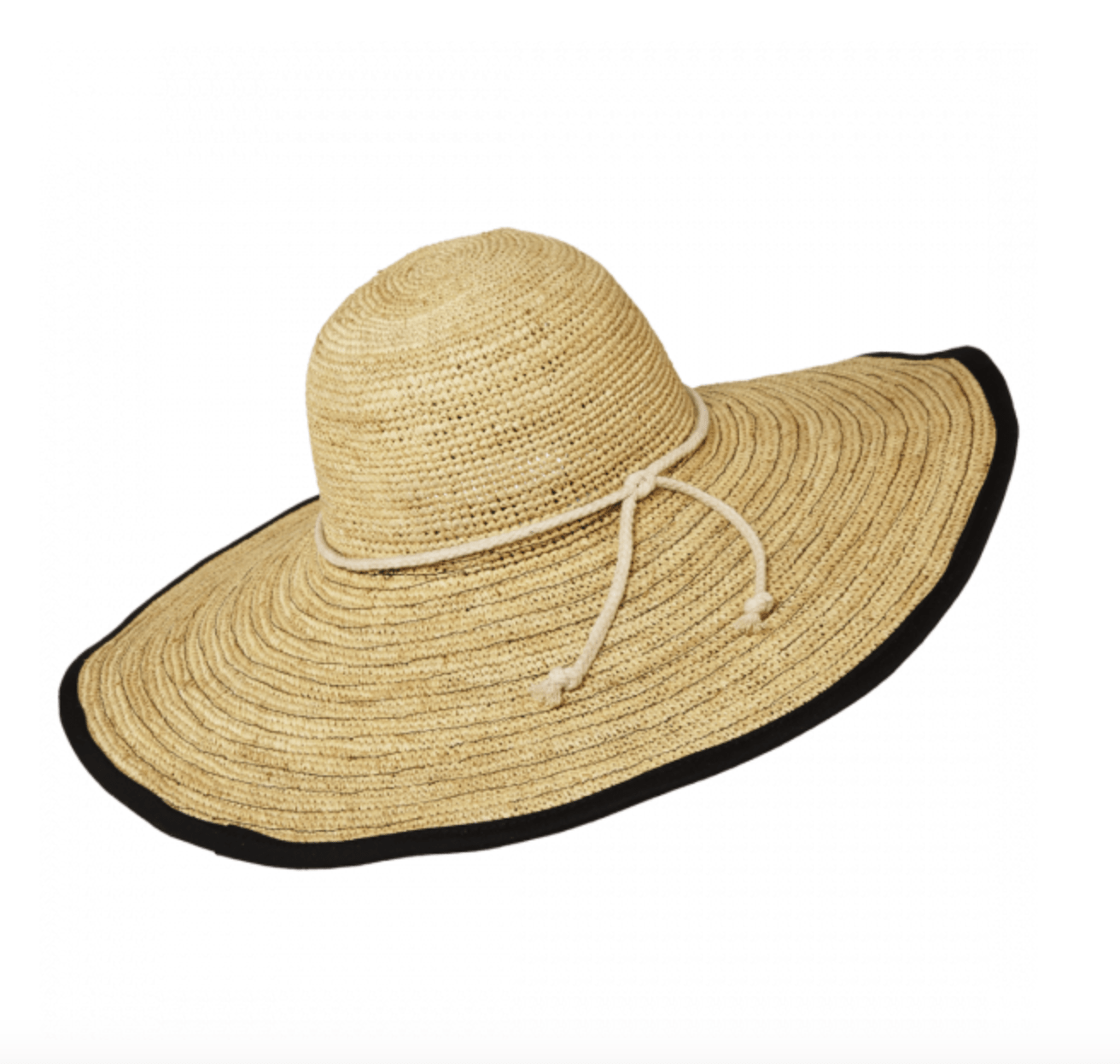 Flora Bella crochet raffia hat Florabella Lucia Standard Brim Hat in Navy – Miraclesuit main image 2