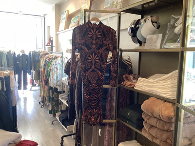 Cornely Ainika Black Jersey Midi Dress BY FARM RIO