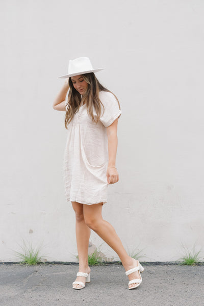 Golden Dune Linen Dress by 75