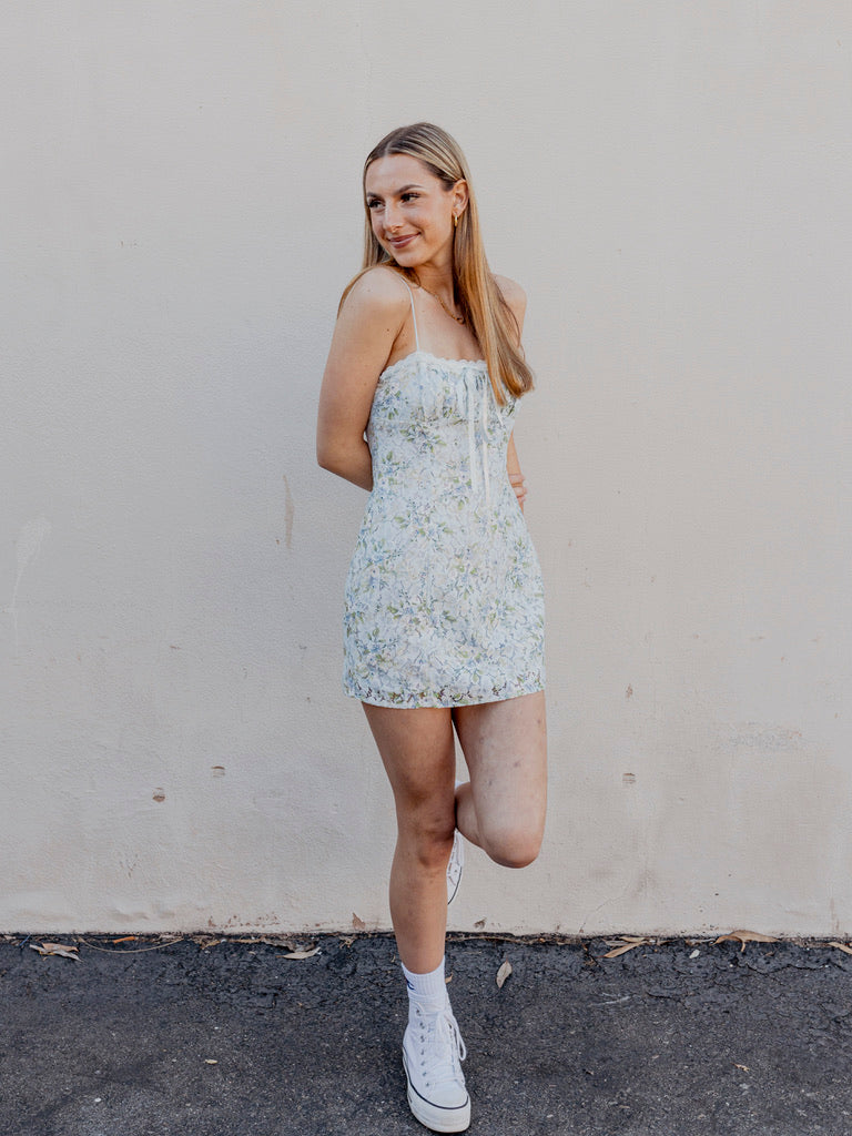 Claire Lace Mini Dress by for Love & Lemons – 75° & Fuzzy