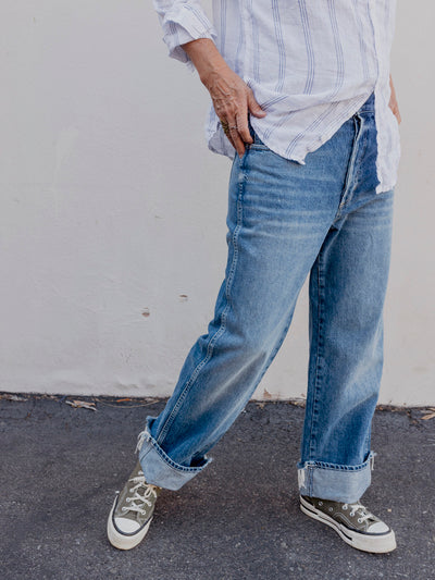 Romy Yarn Dyed Linen Button Up by CP Shades