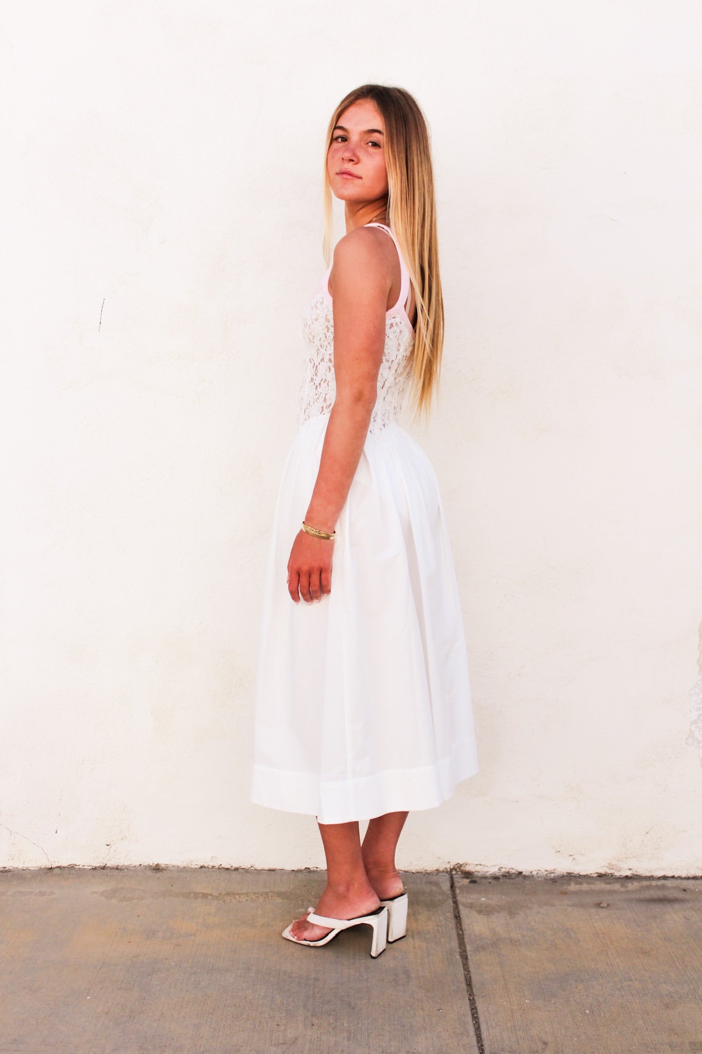 Stacked Blossom Lace Midi Dress BY FOR LOVE OF LEMONS