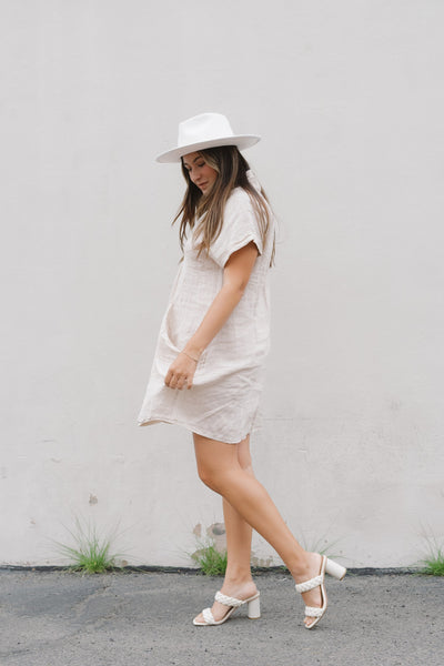 Golden Dune Linen Dress by 75
