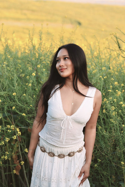 Meadow Whisper Eyelet Top  by 75