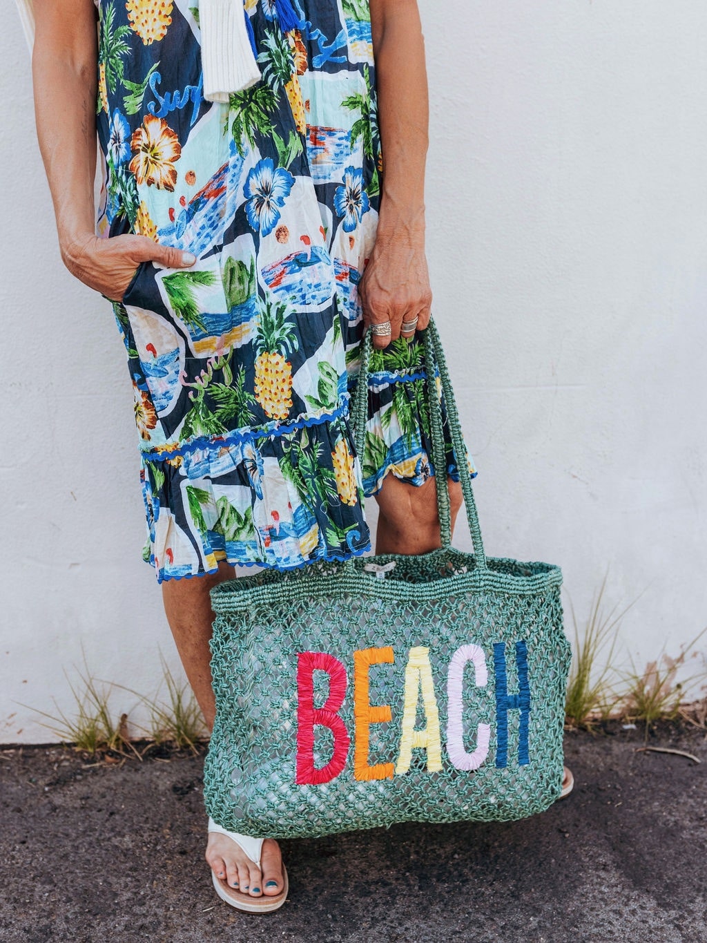 Surf Shirred Dress