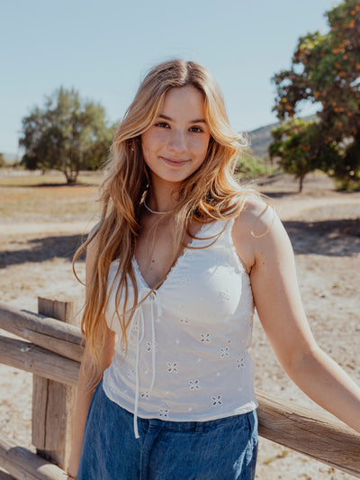 Meadow Whisper Eyelet Top  by 75