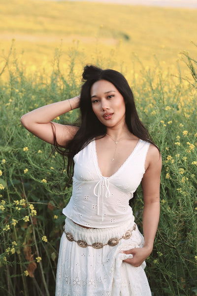 Meadow Whisper Eyelet Top  by 75