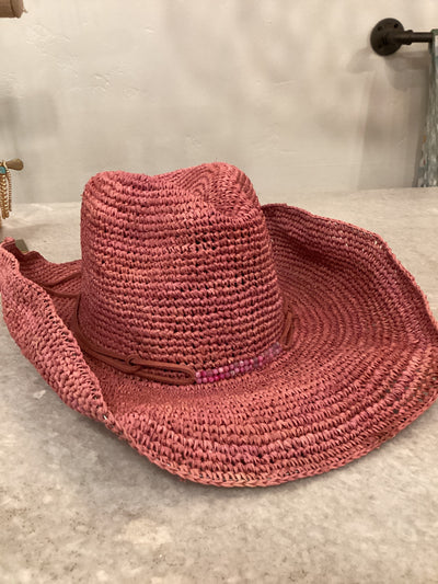 Lai Raffia Cowboy Hat  BY FLORA BELLA
