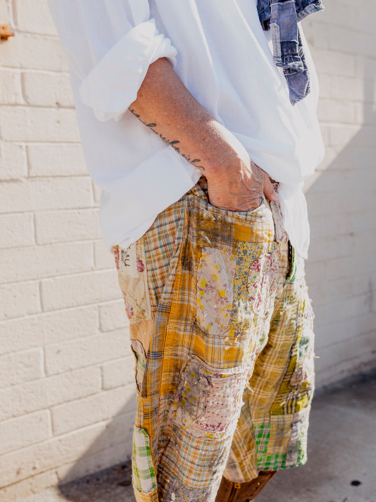 Patchwork Miner Shorts 036 by Magnolia Pearl