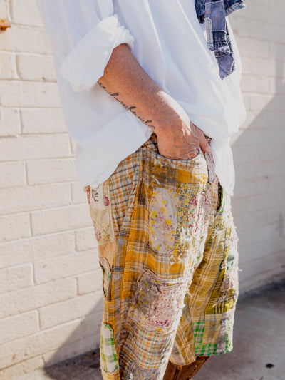 Patchwork Miner Shorts 036 by Magnolia Pearl