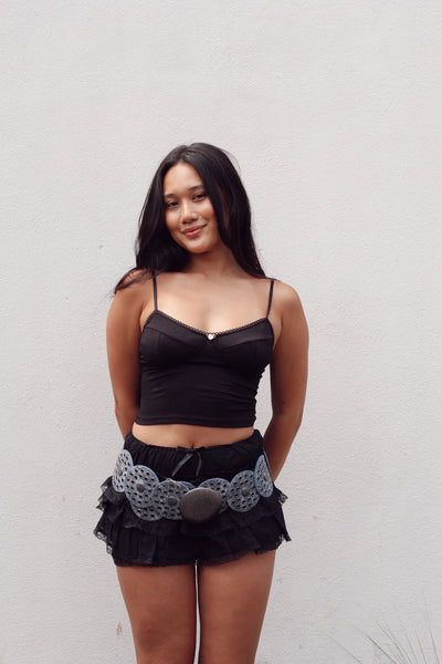 Midnight Blossom Zip Cami by 75
