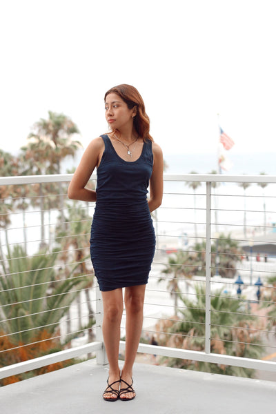 Allison Ruched Tank Dress by Velvet by Graham & Spencer