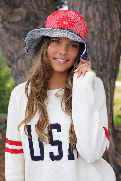 USA Varsity Knit Sweater by 75