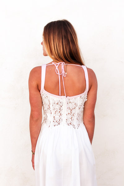 Stacked Blossom Lace Midi Dress BY FOR LOVE OF LEMONS