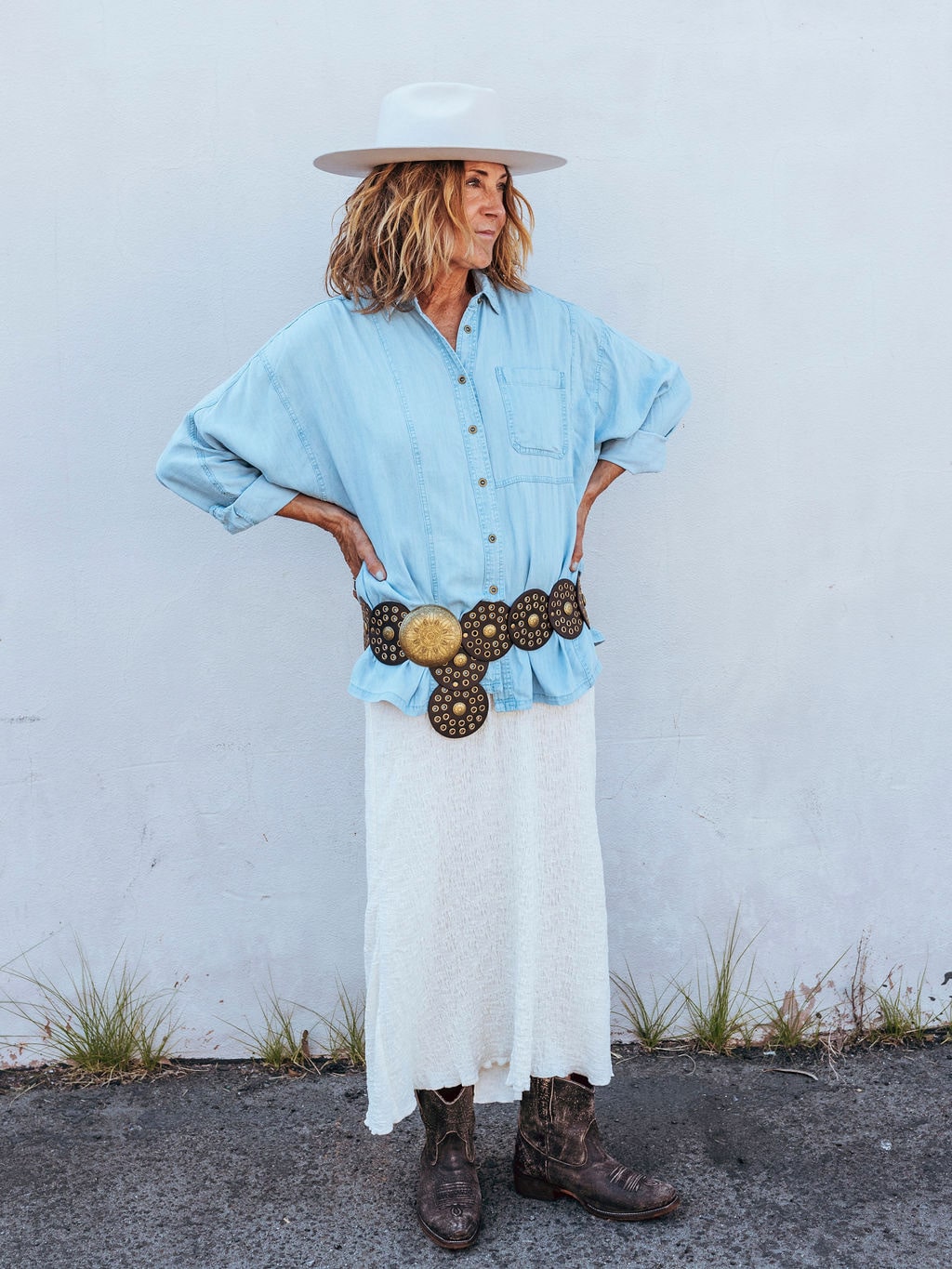 Ocean Mist Tencel Button-Up Shirt by 75