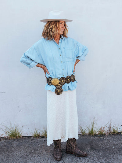 Ocean Mist Tencel Button-Up Shirt by 75
