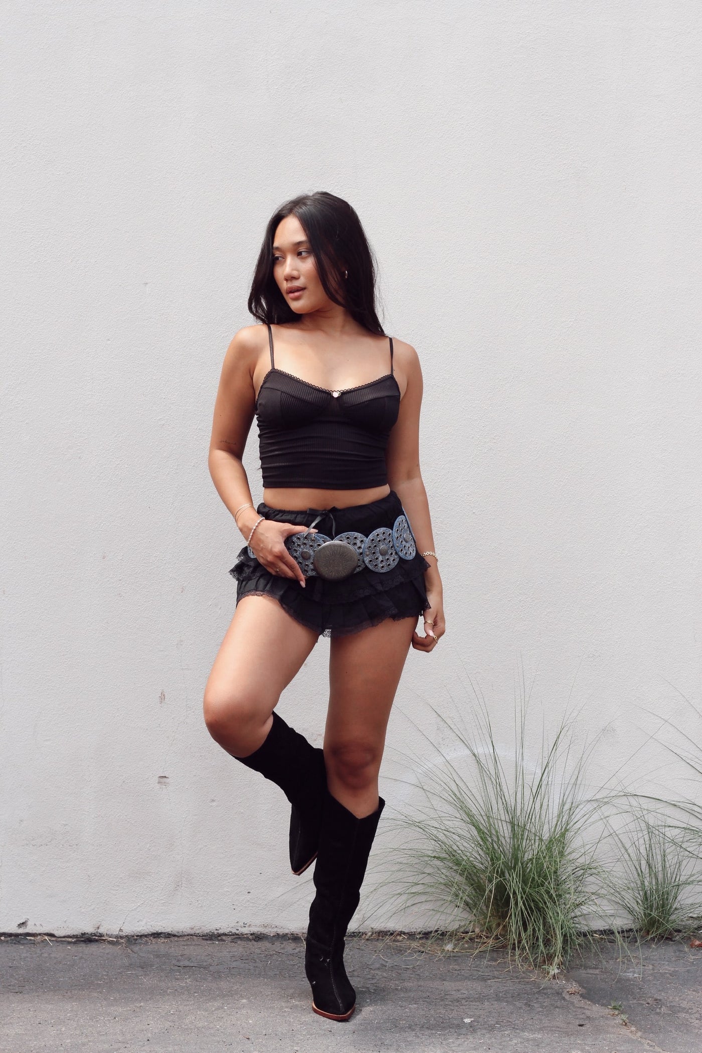 Midnight Blossom Zip Cami by 75