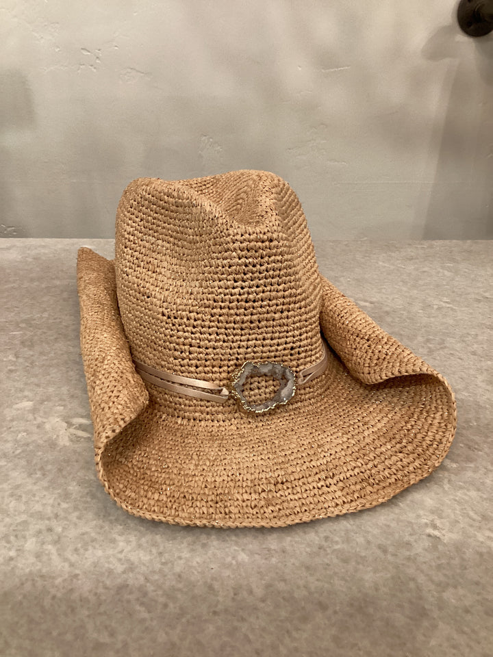 Kelli Large Brim Cowboy Hat by Florabella – 75° & Fuzzy display picture 1