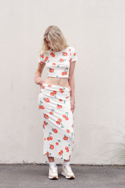 Wilma Midi Skirt by for Love & Lemons