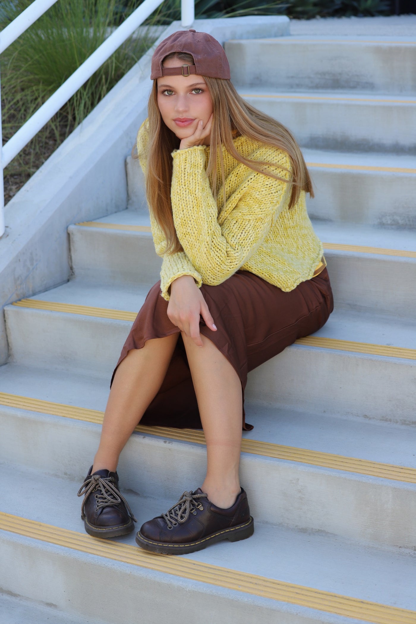 The Cocoa Satin Midi Skirt by 75