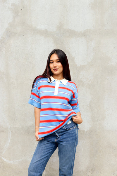 Boardwalk Pop Stripe Rugby by 75
