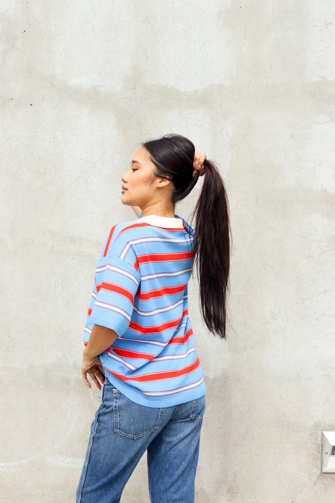 Boardwalk Pop Stripe Rugby by 75