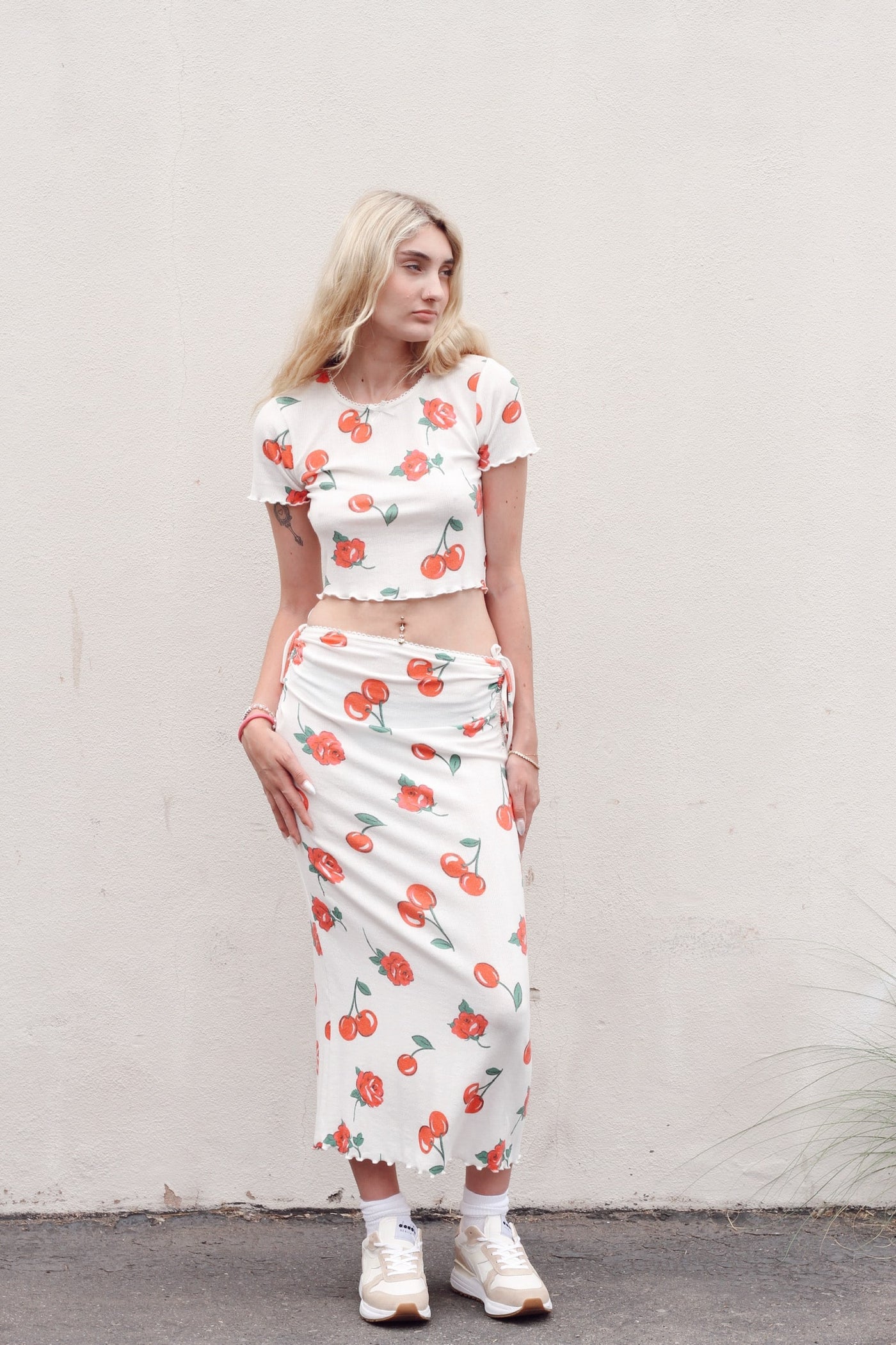 Wilma Midi Skirt by for Love & Lemons