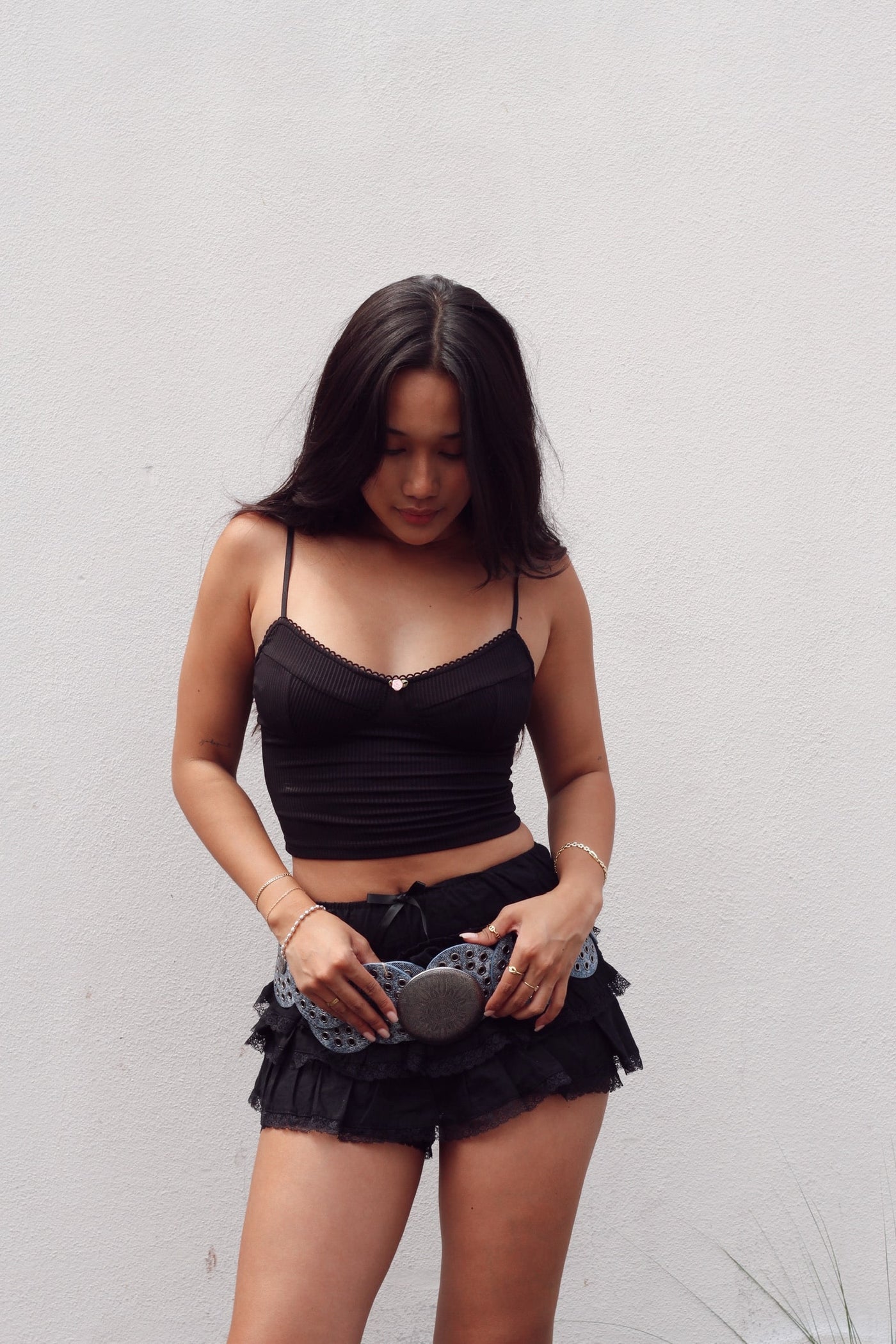 Midnight Blossom Zip Cami by 75