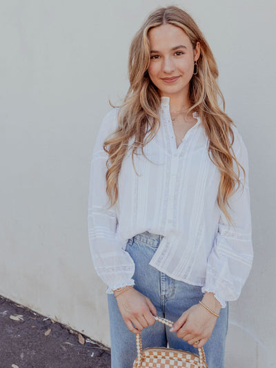 Romy Cotton Button Down Blouse by Velvet by Graham & Spencer