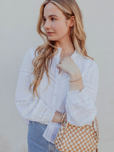 Romy Cotton Button Down Blouse by Velvet by Graham & Spencer