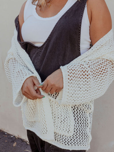 Crochet Open Cardigan