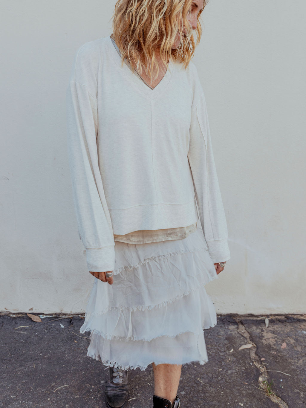 Ruffled Silk Mini Skirt by 75