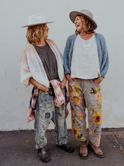 Miner Pants with Sunflower. 433 by Magnolia Pearl