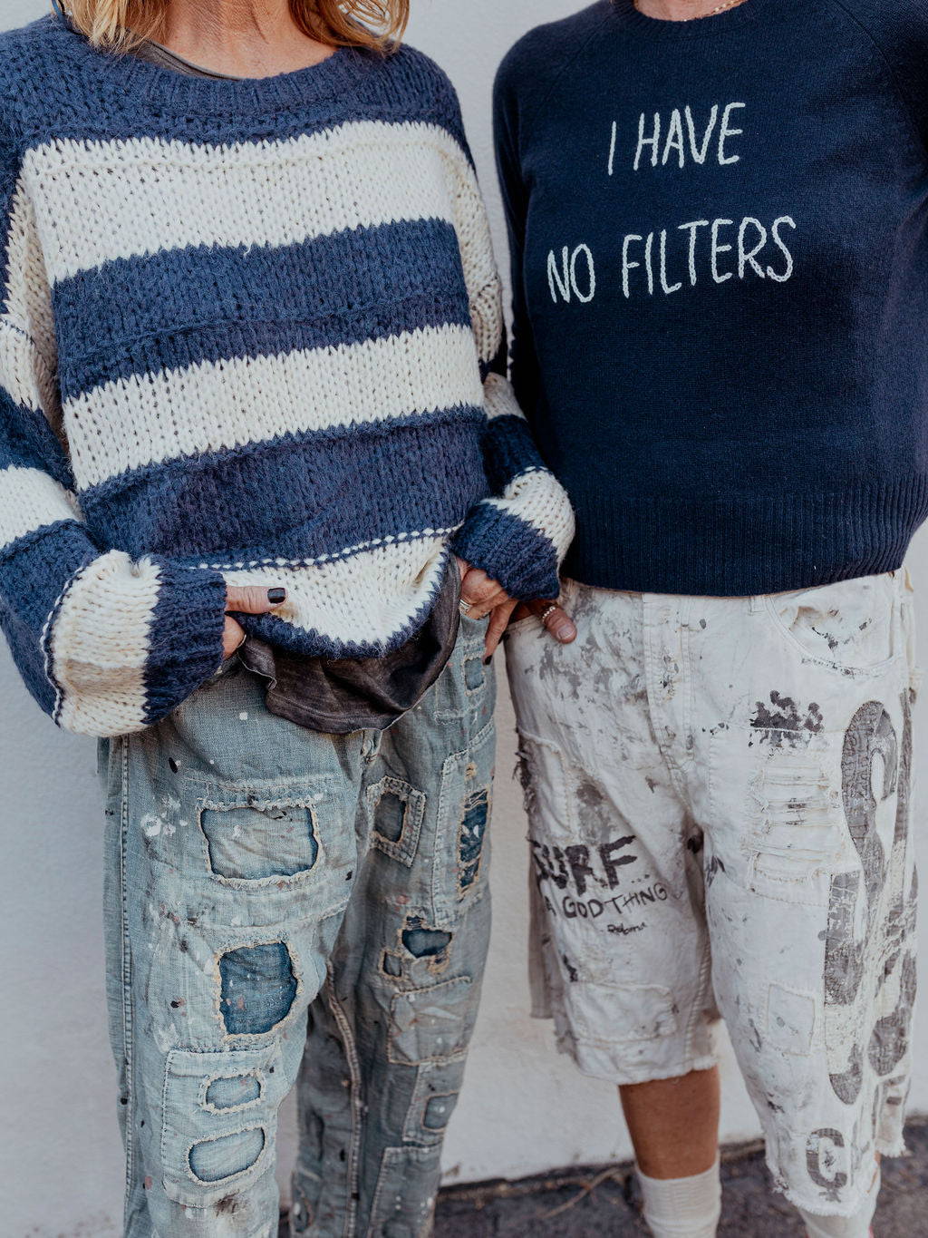 "I have no filters" //  Life is Good Cashmere Crew Sweater