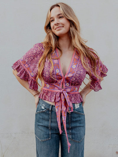 Sienna Cropped Blouse by Spell the Gypsy