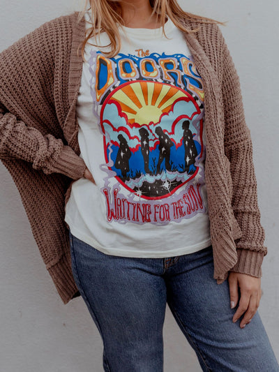 THE DOORS WAITING FOR THE SUN BOYFRIEND TEE by Daydreamer
