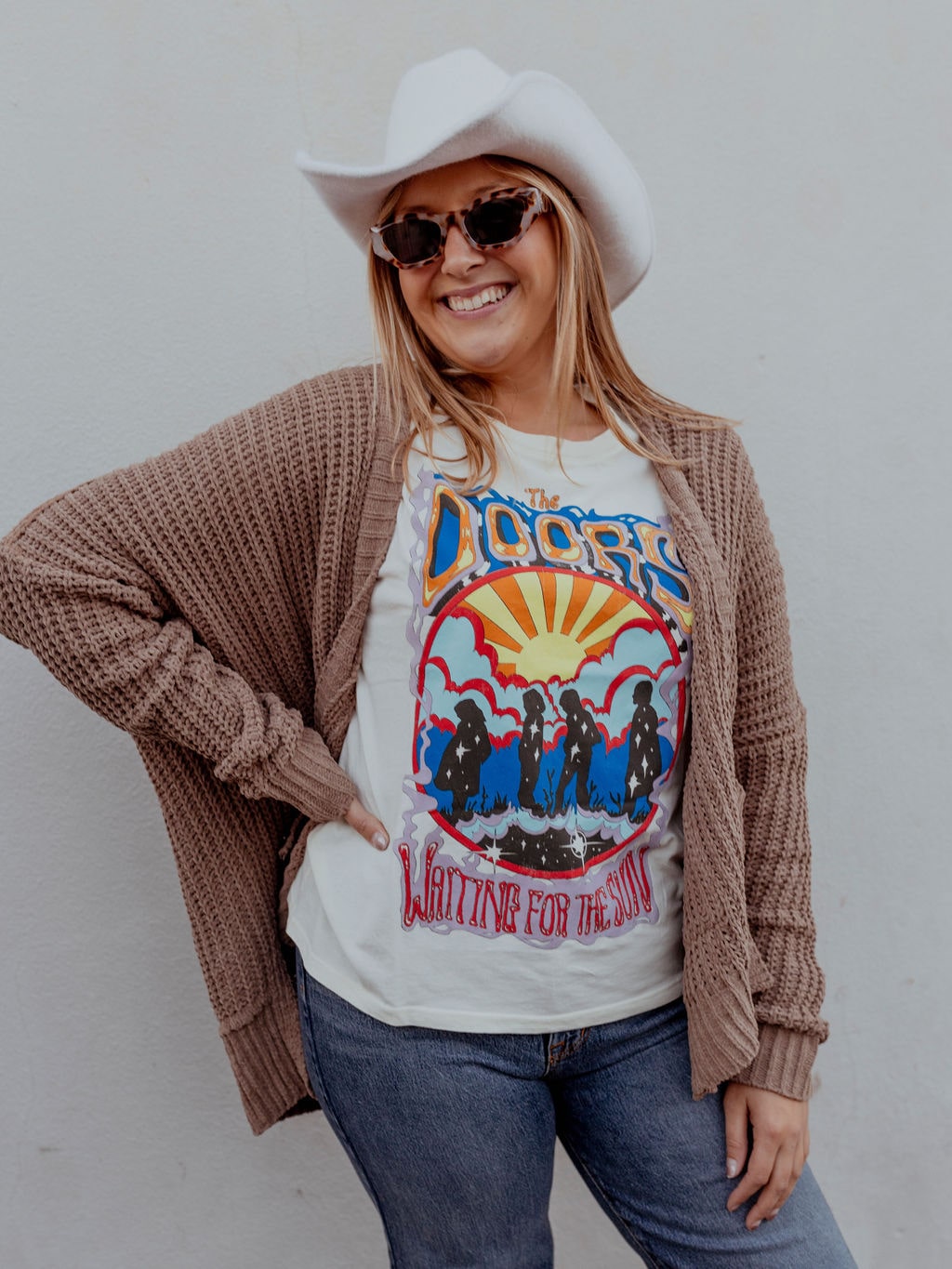 THE DOORS WAITING FOR THE SUN BOYFRIEND TEE by Daydreamer