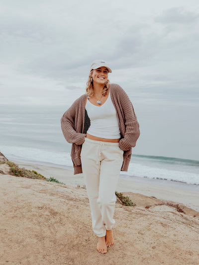 Seaside Serenity Cable Knit Cardigan by 75