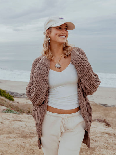 Seaside Serenity Cable Knit Cardigan by 75