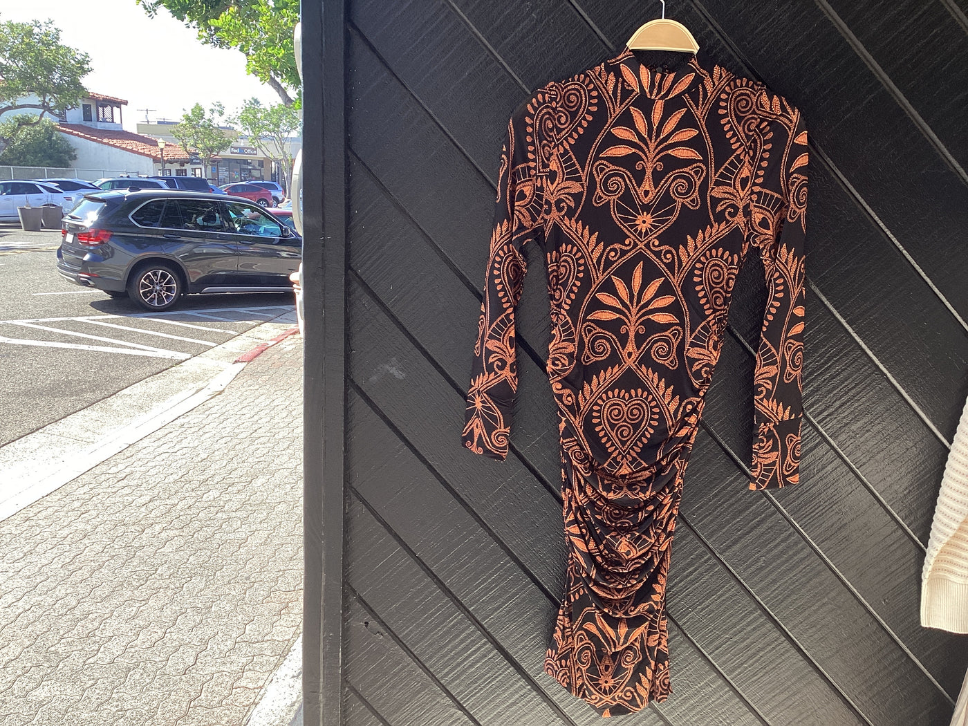 Cornely Ainika Black Jersey Midi Dress BY FARM RIO