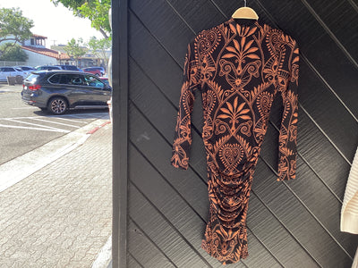 Cornely Ainika Black Jersey Midi Dress BY FARM RIO