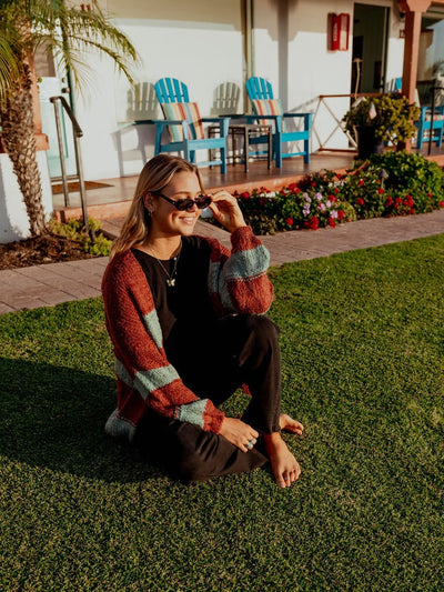 Coastal Breeze Bubble Sleeve Cardigan by 75