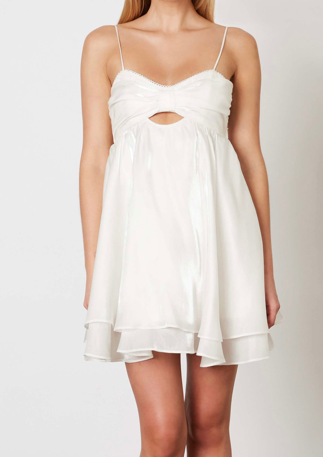 Rosy Glow Satin Mini Dress by 75 75 & Fuzzy Rosy Glow Satin Mini Dress by 75 75 & Fuzzy