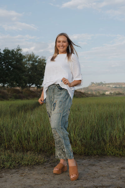 Cotton Linen Miners Denims 465 by Magnolia Pearl