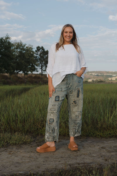 Cotton Linen Miners Denims 465 by Magnolia Pearl