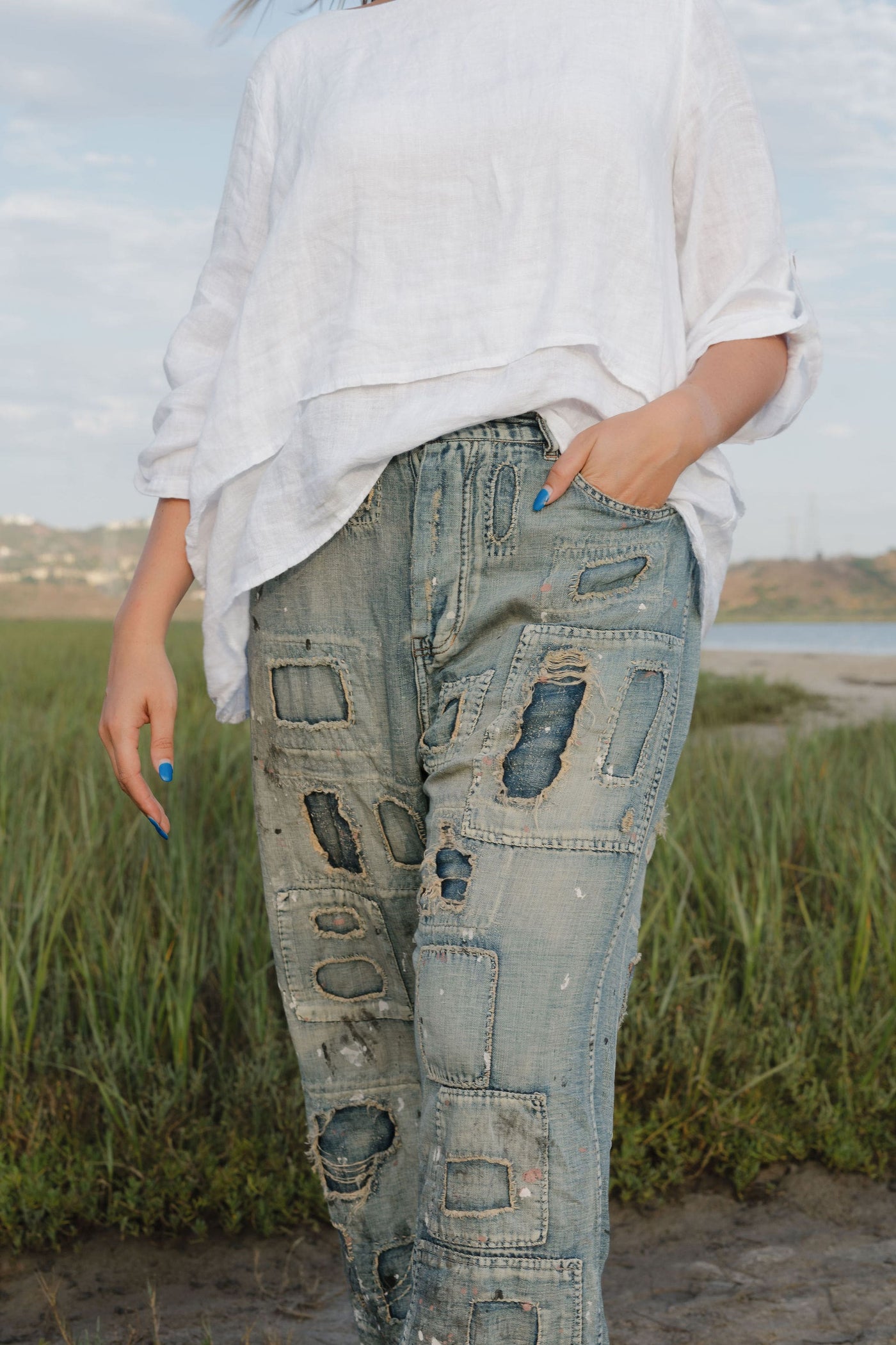 Cotton Linen Miners Denims 465 by Magnolia Pearl